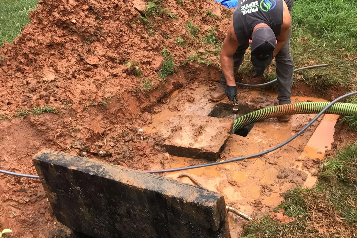 Septic system repair