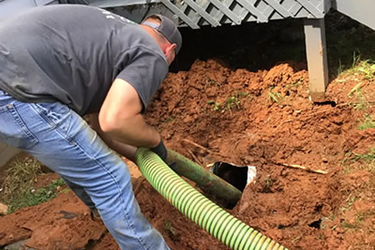 Residential septic system inspection